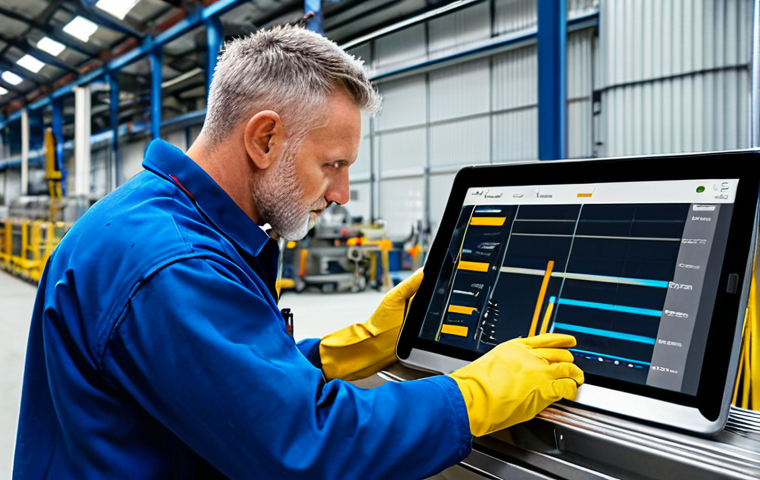 Preventative Maintenance**

"A fully clothed, professional technician performing routine maintenance on a complex piece of industrial machinery in a brightly lit factory. The technician is using a tablet to check maintenance schedules and record data. Focus on the technician's attention to detail and the clean, organized environment. Safe for work, appropriate content, perfect anatomy, natural proportions, professional, high quality."

**